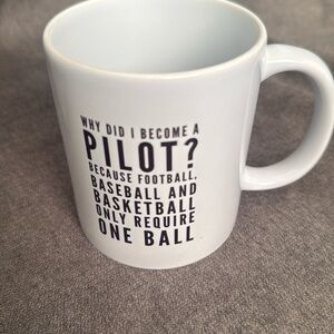 Pilot Air Force Military Jet Bombers aircraft parachute Funny mug